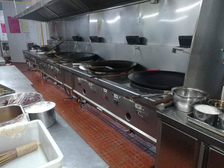 广州市阳光酒店后厨商用厨房设备整改安装工